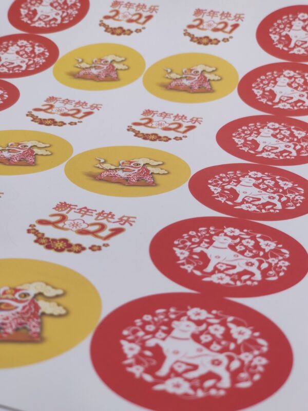 Chinese New Year Printed Stickers